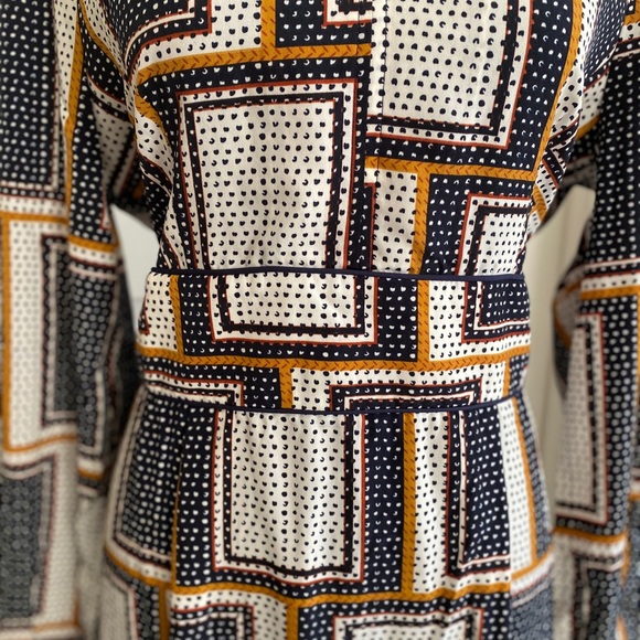 Skies Are Blue -  Riley Geometric Tie Back Dress - Picture 3 of 6